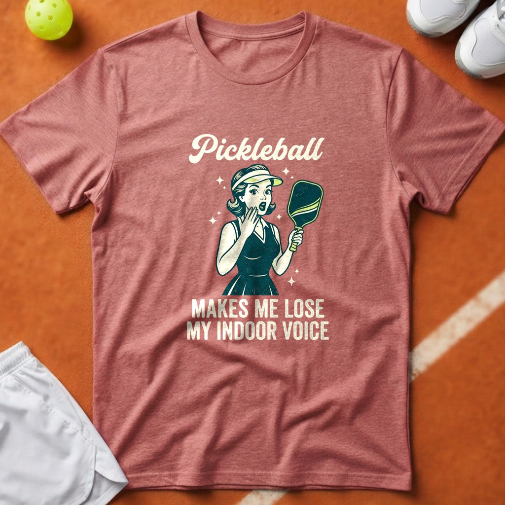 Pickleball Indoor Voice T-Shirt - Watermelon [20260819224232]