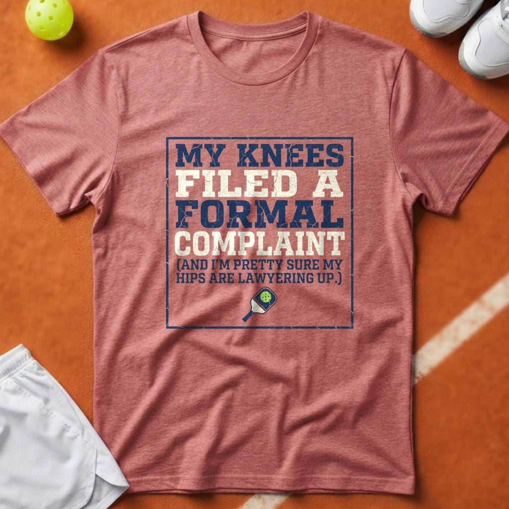 Pickleball Knees Formal Complaint T-Shirt - Watermelon [20260819224251]