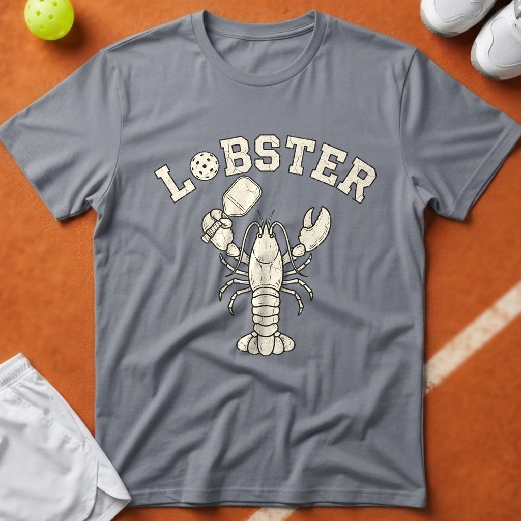 Pickleball Lobster T-Shirt - Grey [20260819224310]