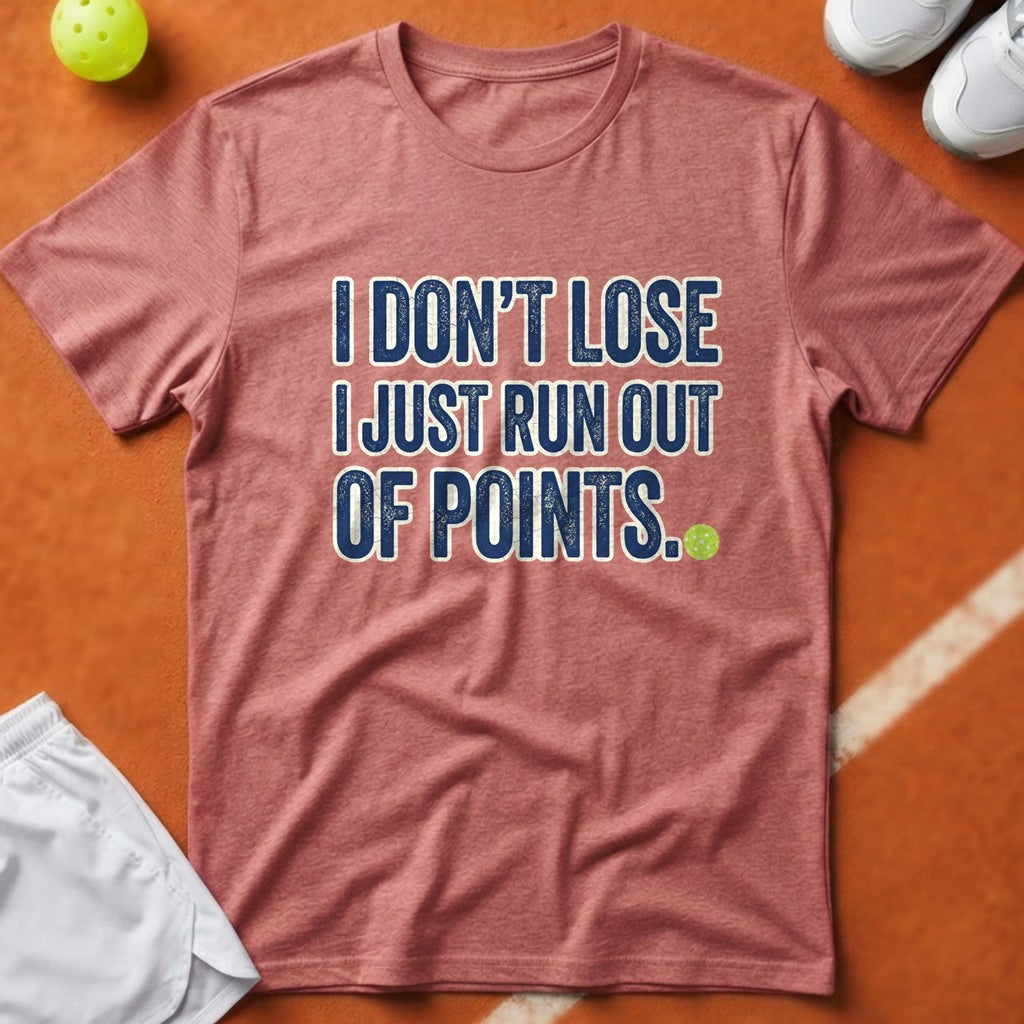 Pickleball Out Of Points T-Shirt - Watermelon [20260819224404]