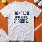 Pickleball Out Of Points T-Shirt - White [20260819224404]