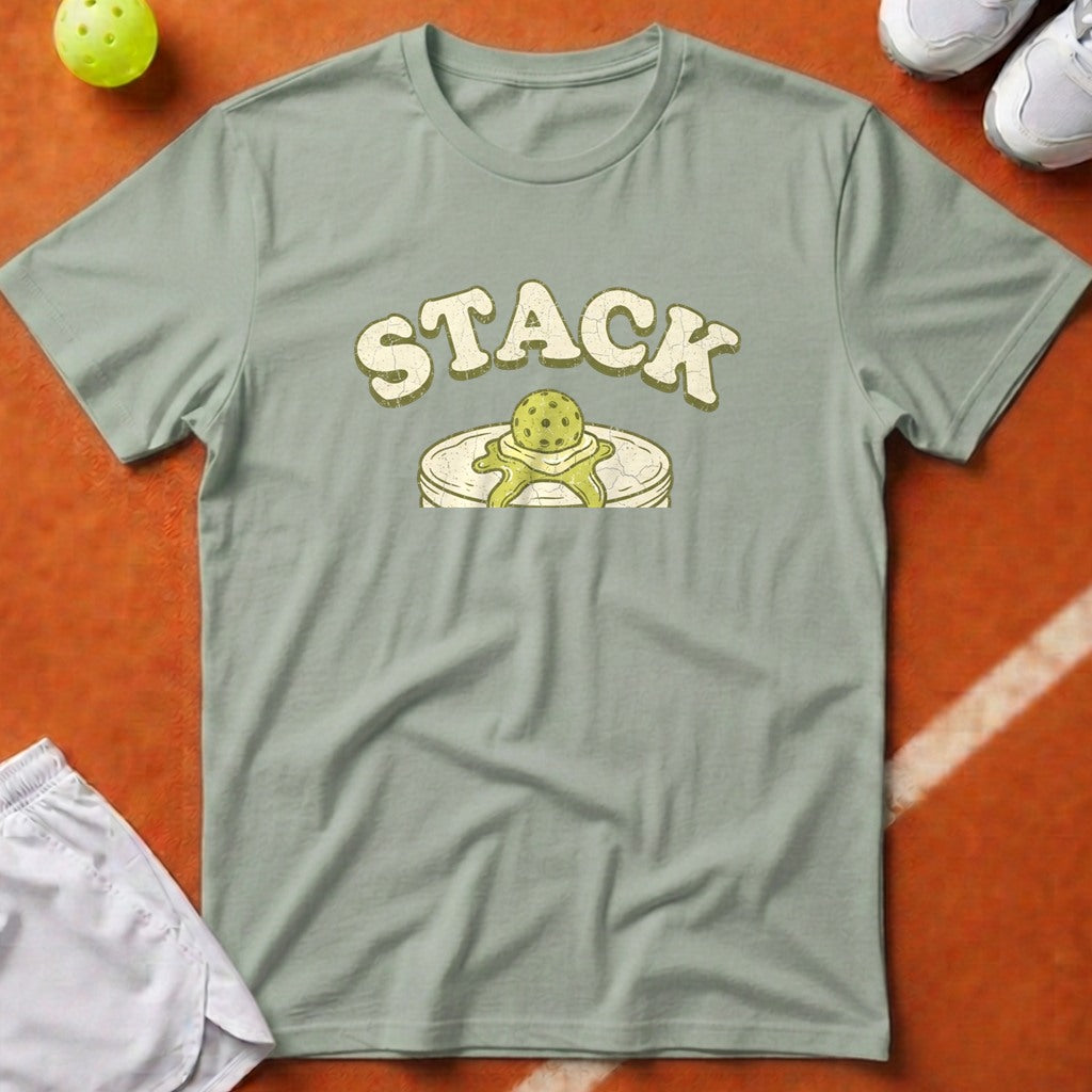 Pickleball Pancake Stack T-Shirt - Bay [20260819224423]