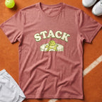 Pickleball Pancake Stack T-Shirt - Watermelon [20260819224423]