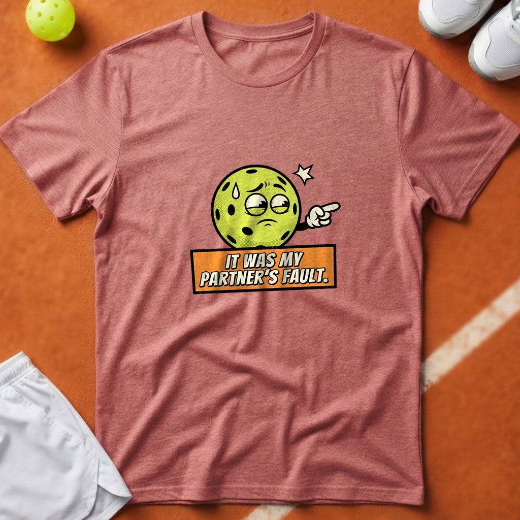 Pickleball Partners Fault T-Shirt - Watermelon [20260819224442]