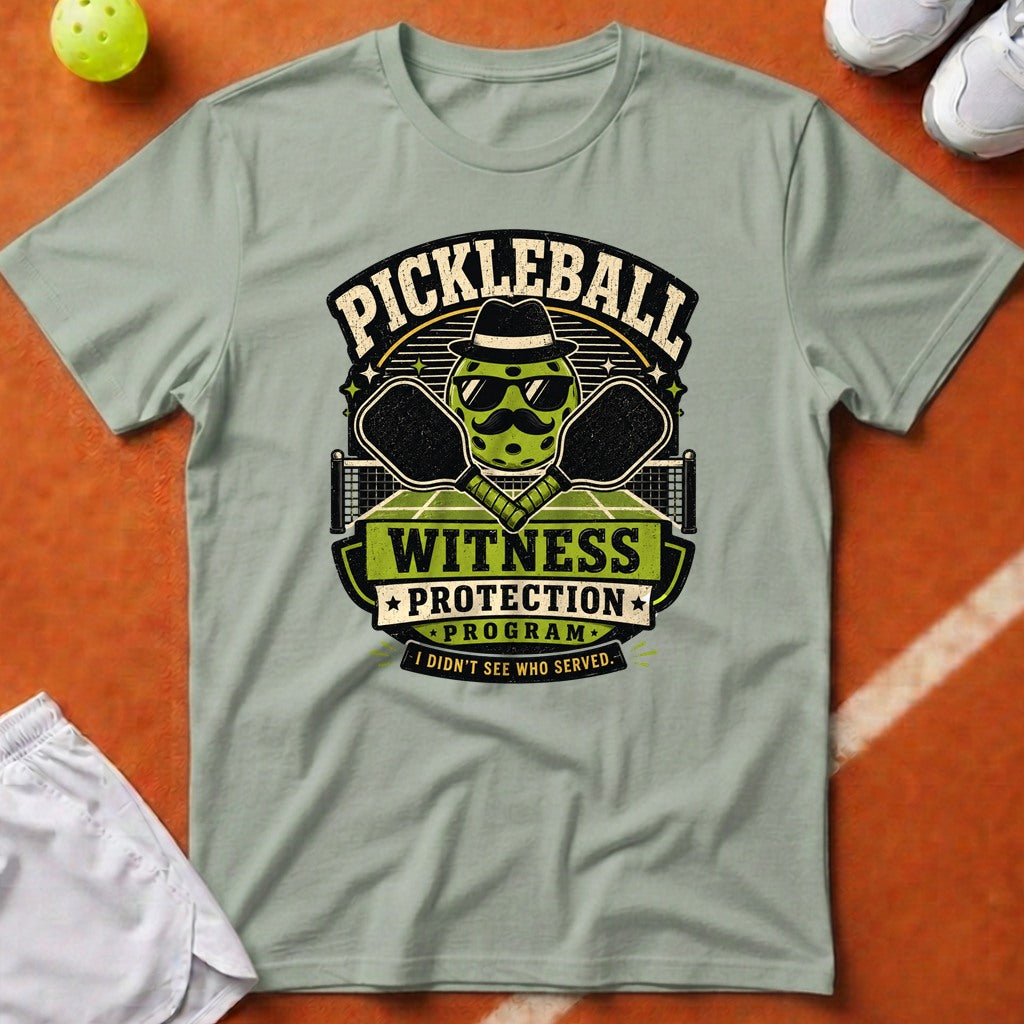 Pickleball Witness Protection T-Shirt - Bay [20260819232128]