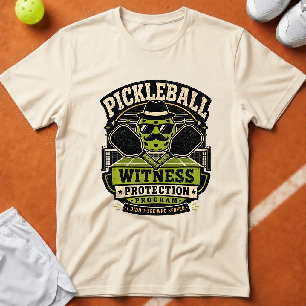 Pickleball Witness Protection T-Shirt - Ivory [20260819232128]