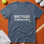 Quiet Please Missing Serves T-Shirt - Blue Jean [20260819232206]