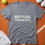 Quiet Please Missing Serves T-Shirt - Grey [20260819232206]