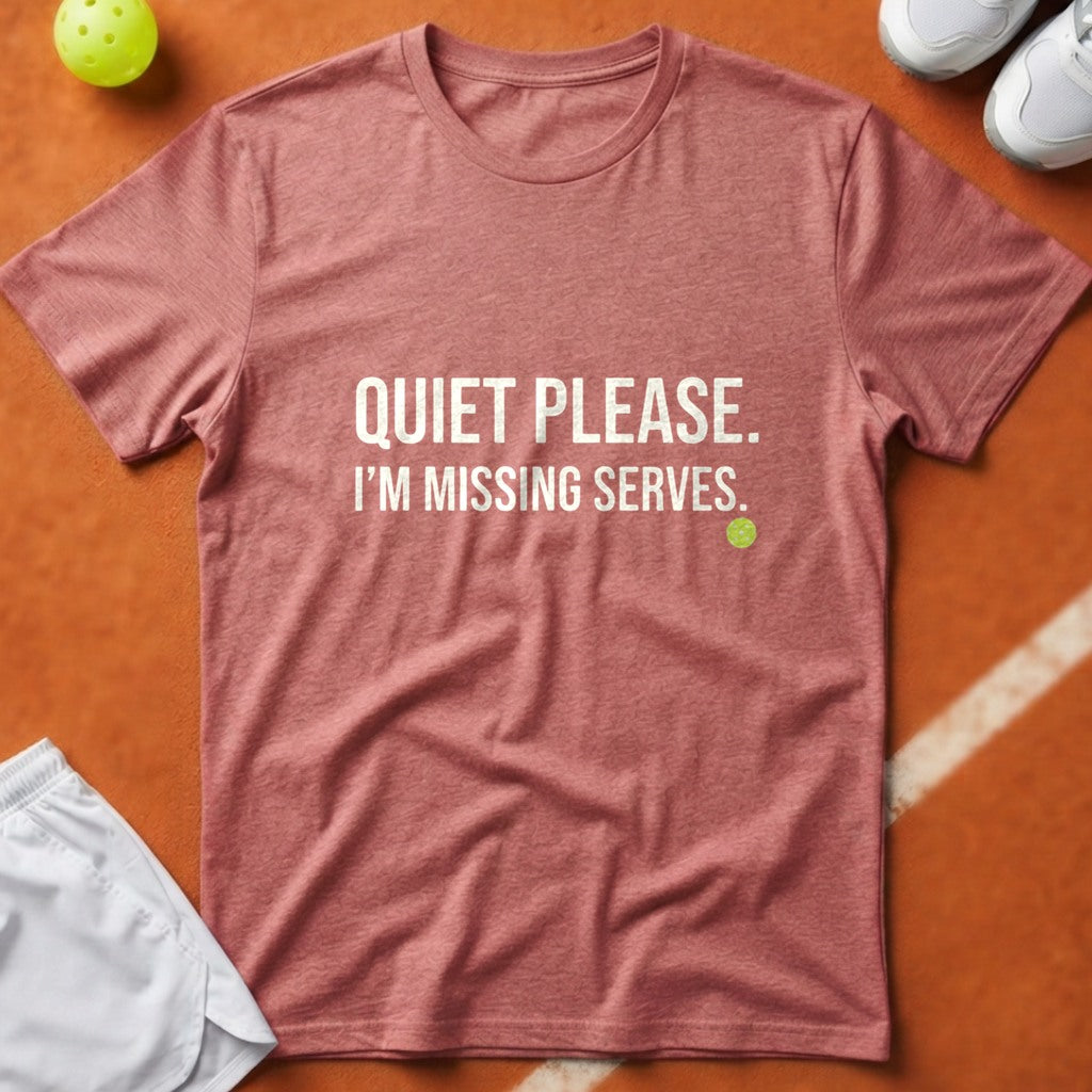Quiet Please Missing Serves T-Shirt - Watermelon [20260819232206]