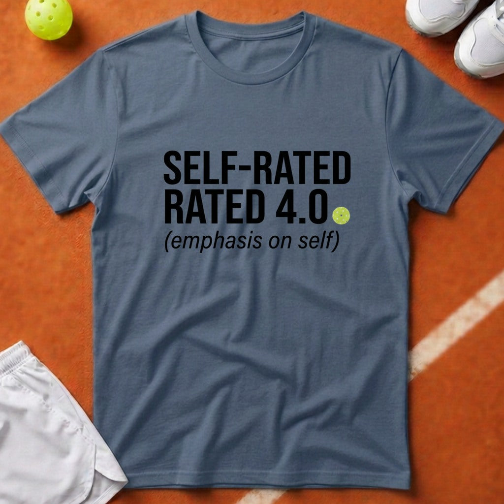Self Rated 4.0 Pickleball T-Shirt - Blue Jean [20260819224711]