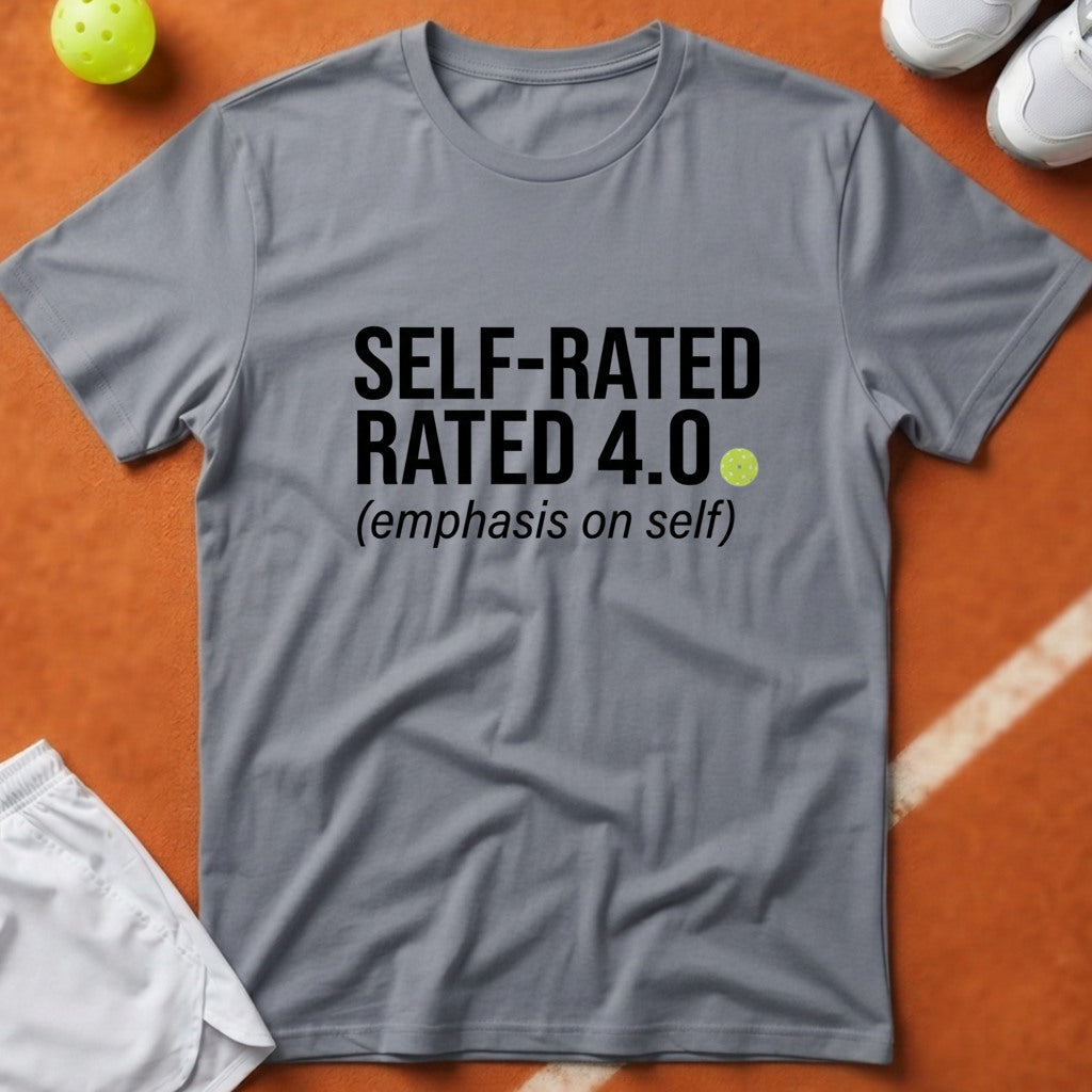 Self Rated 4.0 Pickleball T-Shirt - Grey [20260819224711]