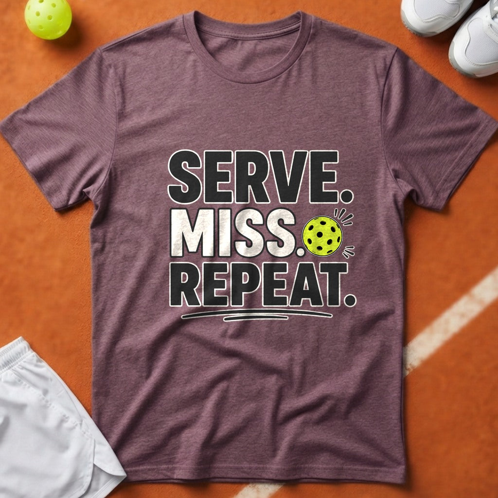 Serve Miss Repeat T-Shirt - Berry [20260819224728]