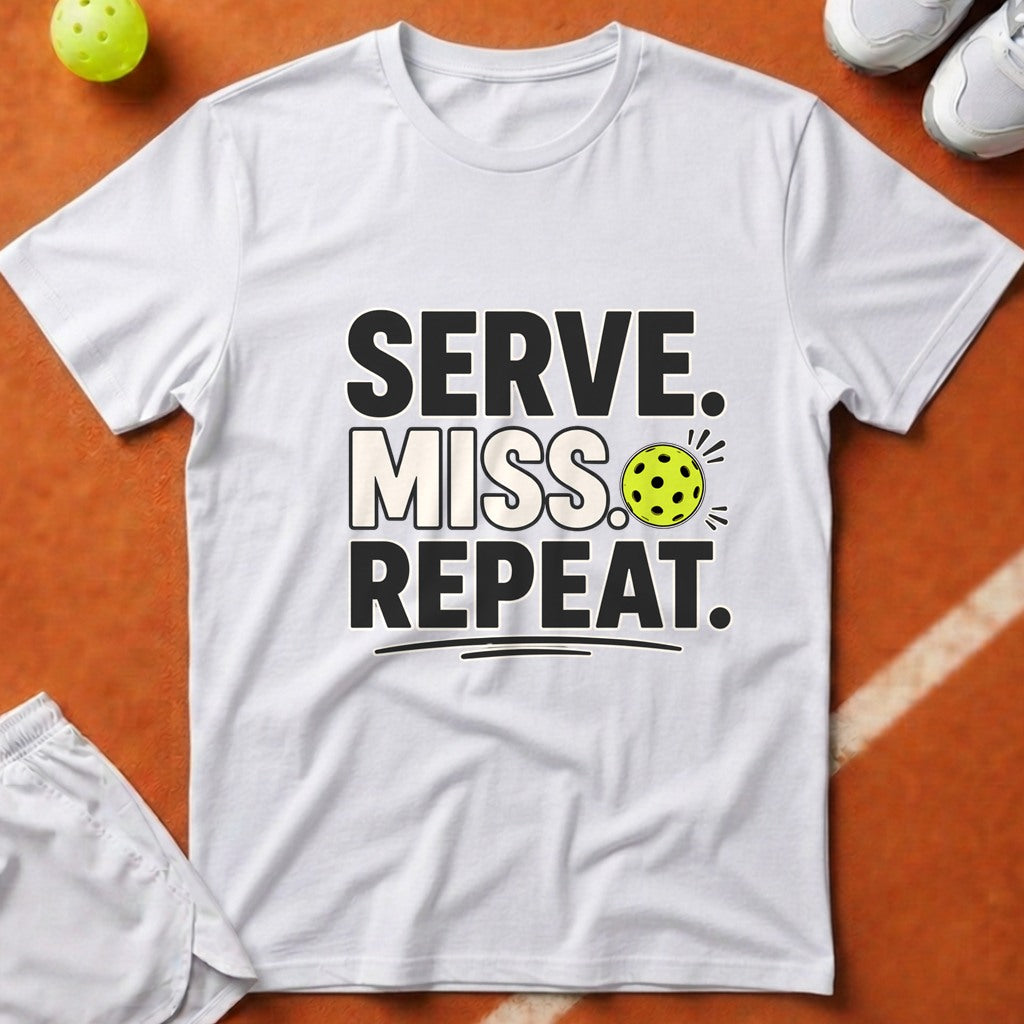 Serve Miss Repeat T-Shirt - White [20260819224728]
