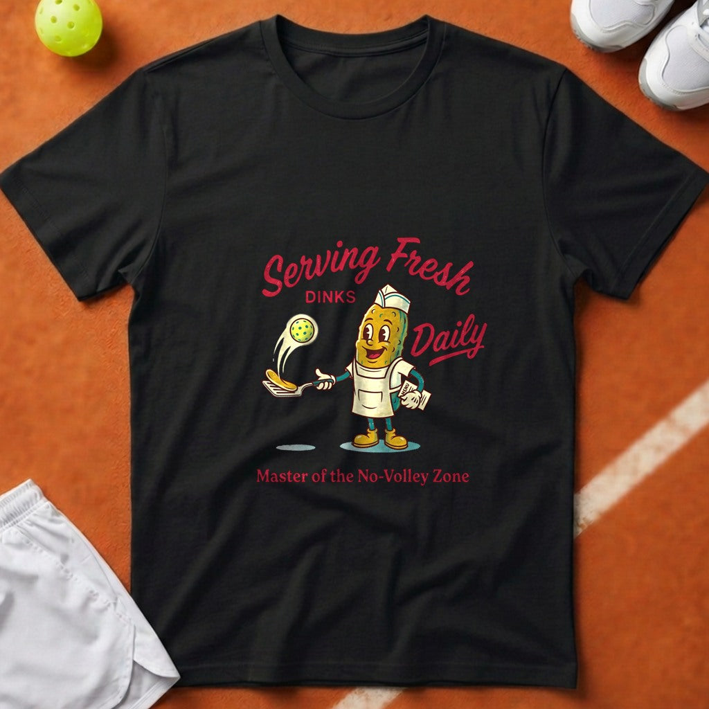 Serving Fresh Dinks T-Shirt - Black [20260819232303]