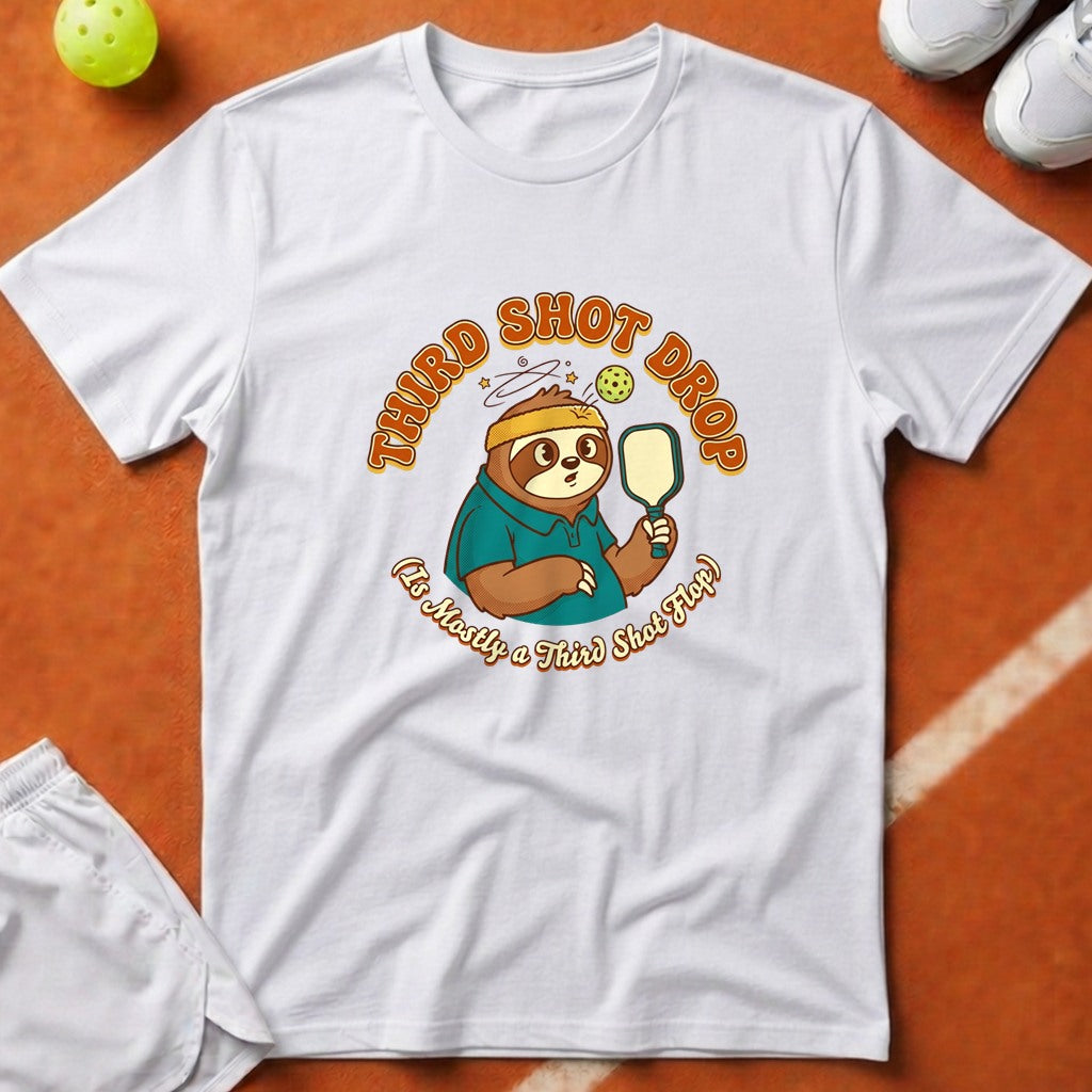 Sloth Third Shot Flop T-Shirt - White [20260819232322]