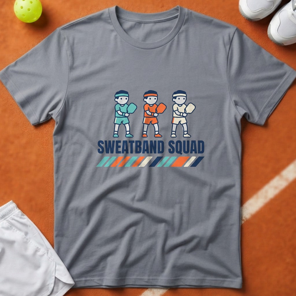 Sweatband Squad Pickleball T-Shirt - Grey [20260819224843]