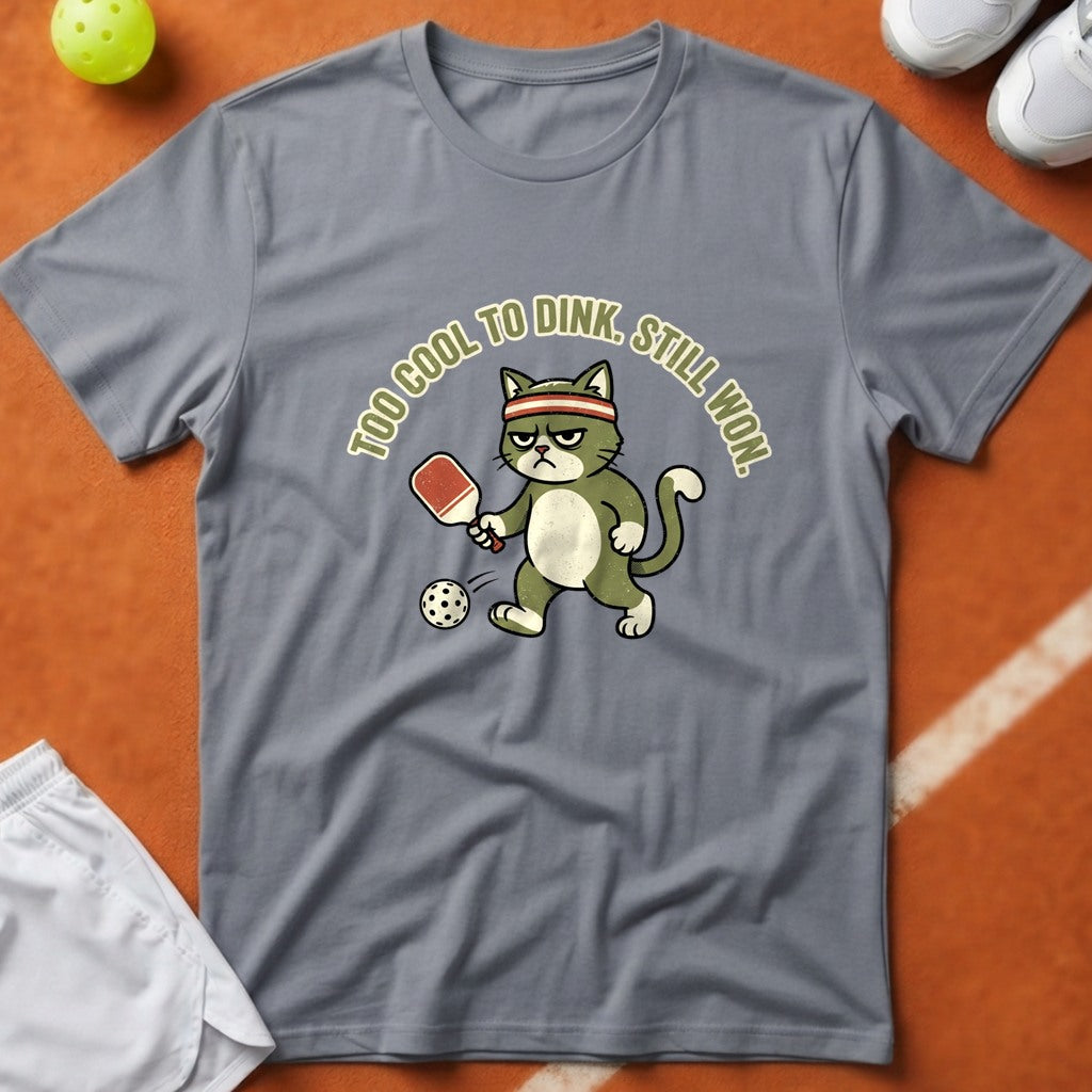 Too Cool To Dink T-Shirt - Grey [20260819224937]
