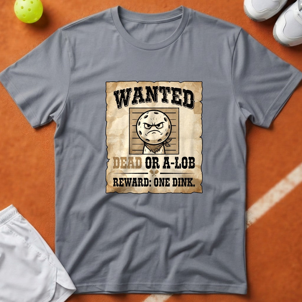 Wanted Dead Or A-Lob T-Shirt - Grey [20260819225012]