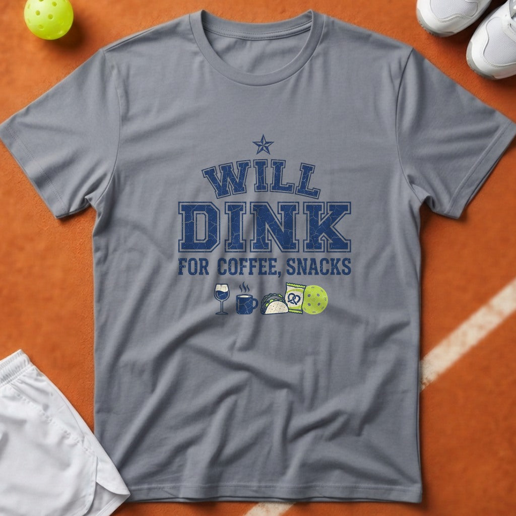 Will Dink For Snacks T-Shirt - Grey [20260819225049]