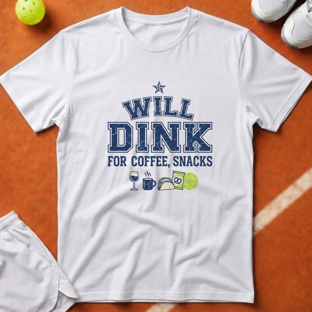 Will Dink For Snacks T-Shirt - White [20260819225049]