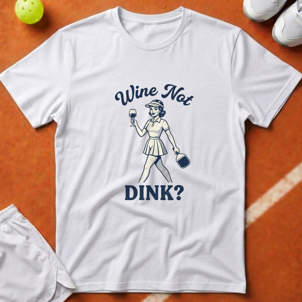 Wine Not Dink T-Shirt - White [20260819225108]